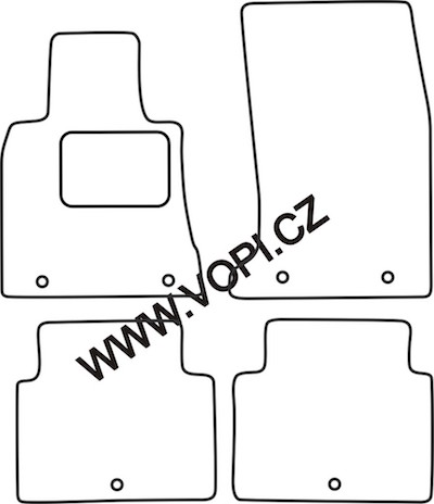 Textil-Autoteppiche Hyundai Genesis 12/2010 - Carfit (1863)